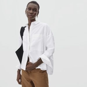 Everlane Women's boxy oxford, size Large